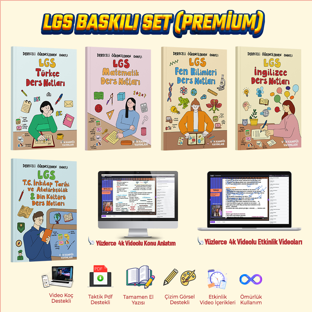Vin Kampüs LGS BASKILI SET (Premium)
