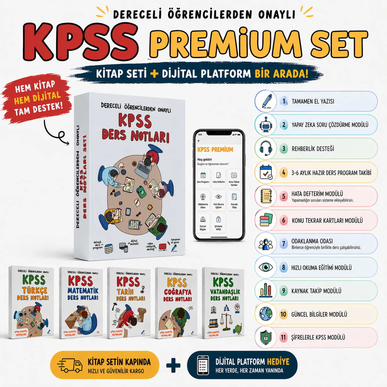 KPSS GKGY Ön Lisans, Lisans ve Orta Öğretim Basılı Set